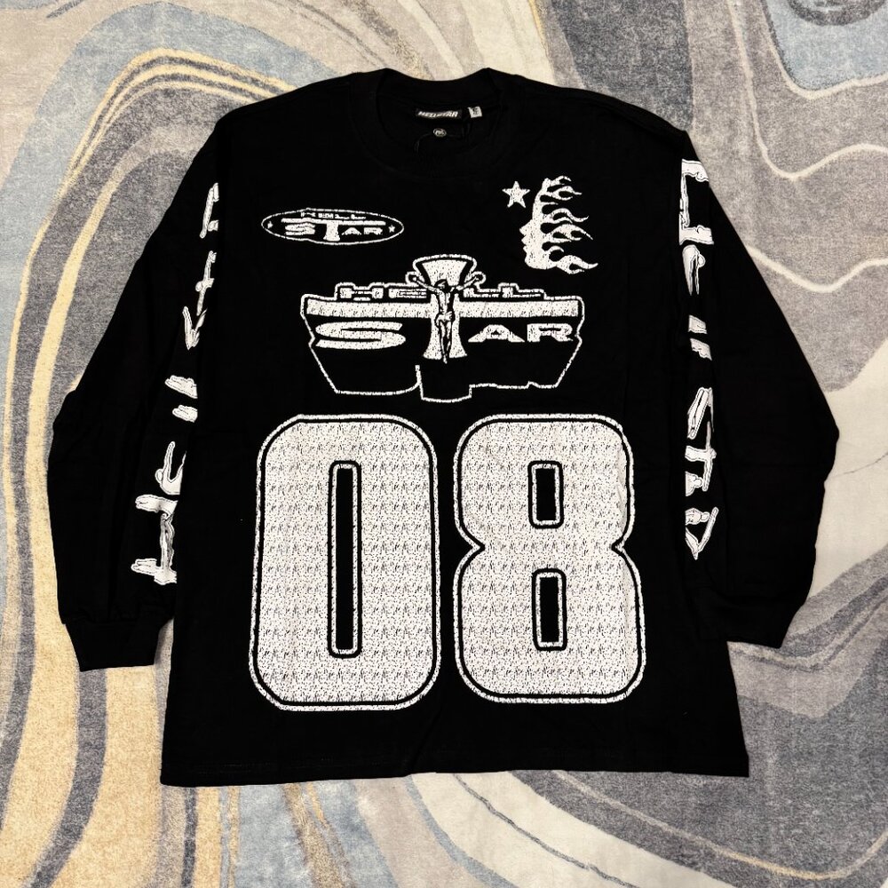 Hellstar Path To Paradise Black 08 Longsleeve T-Shirt Men’s Size Medium